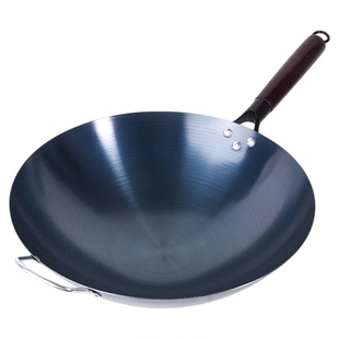 章丘铁锅手工炒菜锅具家用旗舰正品老式纯炒锅不粘无涂层熟铁圆底