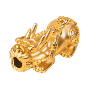 沙金貔貅配件单只招财转运串珠手工diy红绳手链横穿饰品配珠材料