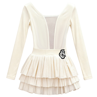 梵蒂凯拉丁舞服练功服秋冬2025新款女童演出高端分体舞裙洋气套装