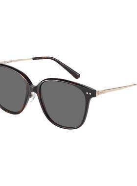 AOJO澳镜超大框墨镜黑色复古大圆方框女款适合方圆脸AJ106SN004