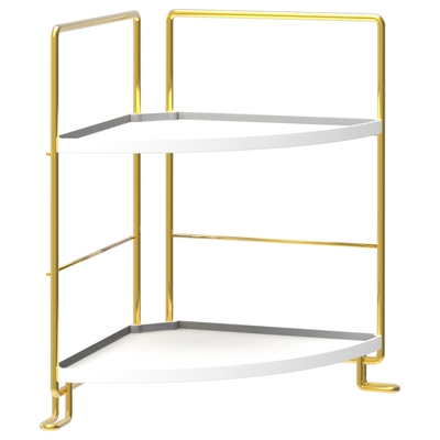 浴室墙角转角化妆品置物架