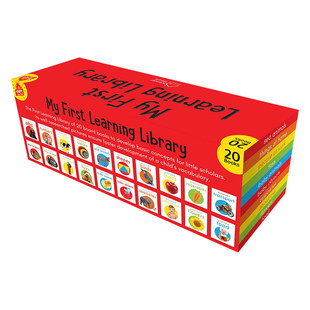儿童早教认知低幼启蒙单词纸板书 20册套装 Wonder House 英文原版 My First Complete Learning Library
