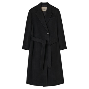 FACADE PATTERN韩国女士25冬季休闲时尚羊绒腰带大衣MUSINSA