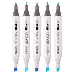 晨光油性马克笔单支自选279天蓝色193红色9421天青298蔚蓝肤色黄色蓝色三角笔杆画美术用品