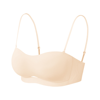 万康抹胸无钢圈内衣隐形美背防滑
