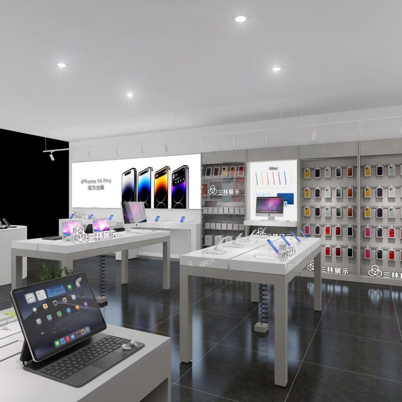 APR体验台展示桌手机店整店展柜通信电子产品展示柜台陈列架展台