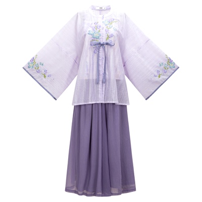 花朝记明制圆领衫半身裙日常汉服