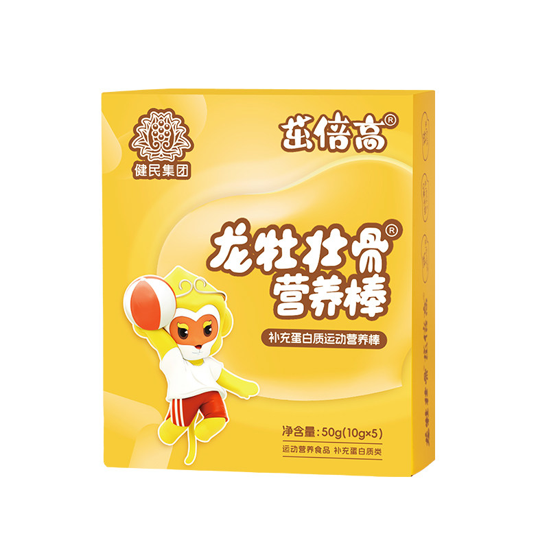 龙牡壮骨营养棒青少年儿童茁倍高钙锌维生素D补充蛋白质