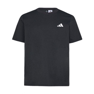 Adidas阿迪达斯正品2026春夏新款男女休闲百搭灰色短袖T恤KU6399