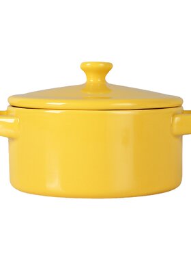 华孚耐高温陶瓷碗带盖炖盅辅食碗