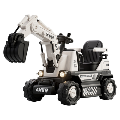 巴比特挖掘机儿童玩具车可坐人2025新款男孩可推大号遥控挖土挖机