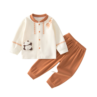 婴儿衣服春秋分体套装纯棉小月龄宝宝春装超萌婴幼儿外穿洋气80码