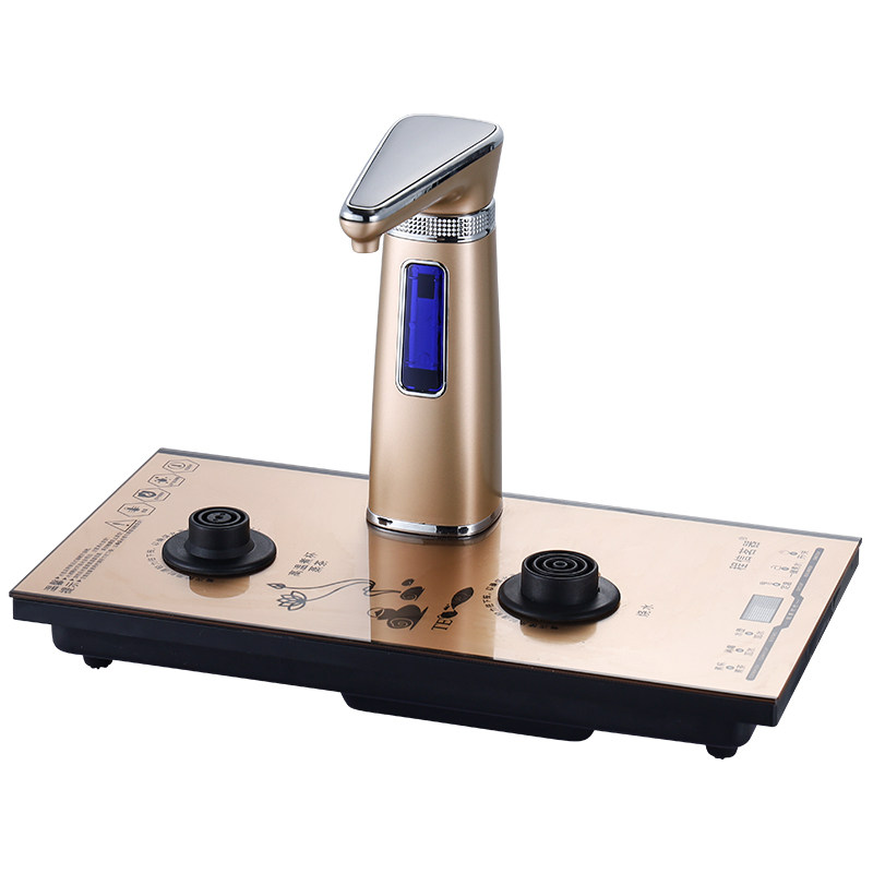 家用智能茶具全自动抽水电热烧水壶电磁炉蒸茶器透明玻璃水壶套装