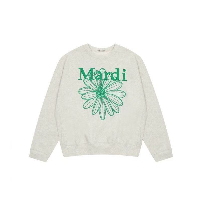 Mardi Hefxessdi小雏菊刺绣卫衣秋款圆领短款休闲韩国上衣运动棉