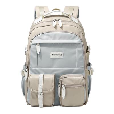 MAKEUP KITTEN双肩包女2025新款大容量学生旅行通勤书包轻便背包