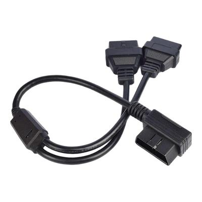 汽车obd延长线X431通用加长线一分二转换插头公对母OBD2转接线