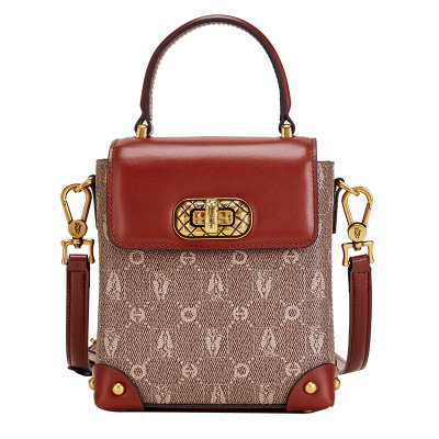 暇步士时尚印花百搭手提包