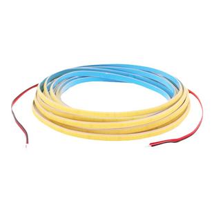 超细窄5MM宽COB灯带条超薄自粘红光蓝光黄光绿光冰蓝粉红12V 24V