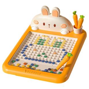 磁性运笔画板儿童磁力控笔2一3岁小孩幼儿宝宝画画板女孩益智玩具