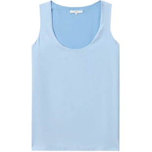 IT Tibi女装圆领无袖背心新品清新时尚简约纯色内搭上衣O7742