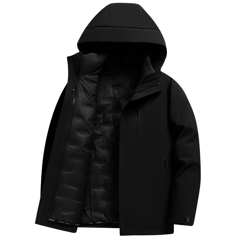 恒源祥羽绒服男士鹅绒内胆外套