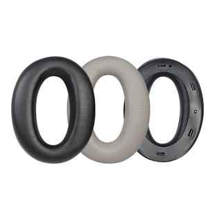 适用Sony/索尼耳机罩MDR-1000X WH-1000XM2耳机套1000XM3 1000XM4 1000XM5头戴式小羊皮耳机皮套海绵套头梁套