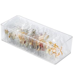 防氧化首饰盒耳环耳钉项链收纳盒戒指手饰品首饰收纳大容量透明包