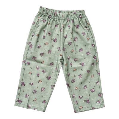 85Z 日本pippi lotta FW25儿童碎花打底衣打底裤套装长裤