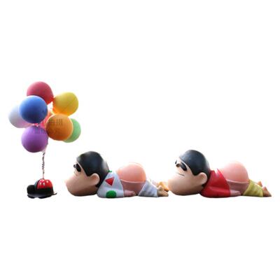 蜡笔小新摆件模型汽车装饰