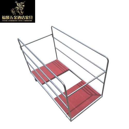 酒店圆台推车行李运送车万向滑轮运输车宴会圆餐台存放车工具车