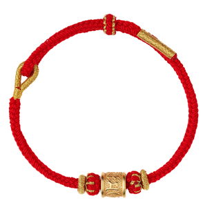 五台山文创2026本命年红绳手链男女通用编织护身符新中式红色手绳