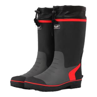 2026年冬雨鞋男士钓鱼鞋冬季加绒高筒加厚耐磨防水钓鱼专用防滑鞋