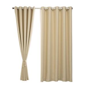 奶油风窗帘2026新款一整套免打孔安装简易遮光卧室飘窗遮阳布客厅