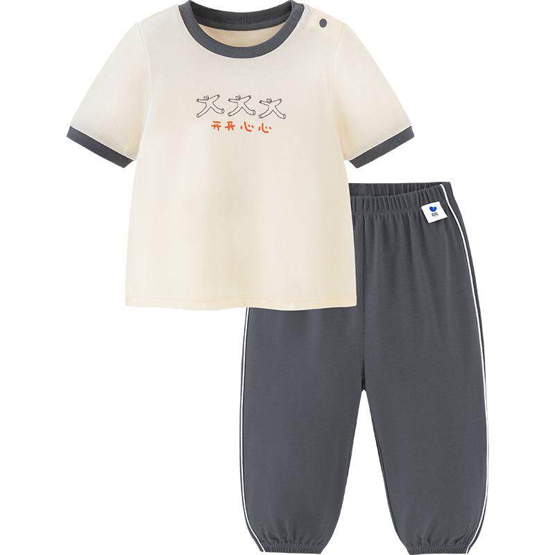 【凉感抑菌】迷你巴拉巴拉夏季男女童宝套装舒适透气轻薄运动套装