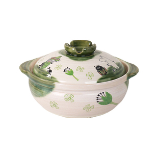 moomin姆明砂锅粗陶瓷锅煲仔饭耐干烧不易裂焖饭锅巴土锅釉下彩