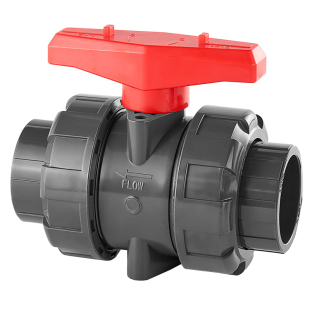 戎生PVC球阀UPVC双活接球阀塑料双由令阀门耐酸碱水管开关25 50