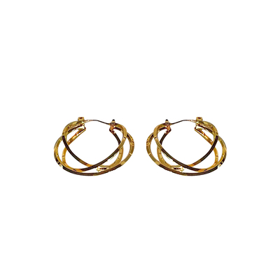 圆圈耳扣耳环18K冷淡风