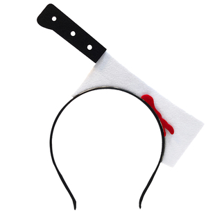 沙雕菜刀小刀发箍地摊货源夜市摆摊穿头宝剑头箍网红搞怪发卡头饰