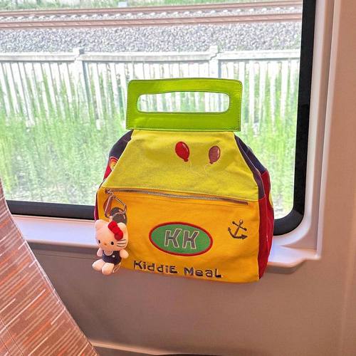 旅行收纳二合一！kt便携式大容量旅行袋2025超火帆布包可套拉杆箱