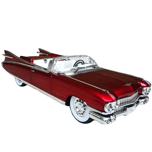 凯迪拉克敞篷合金跑车大火箭复古玩具老爷车仿真汽车模型男孩摆件