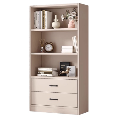 实木儿童书架落地置物架展示柜子