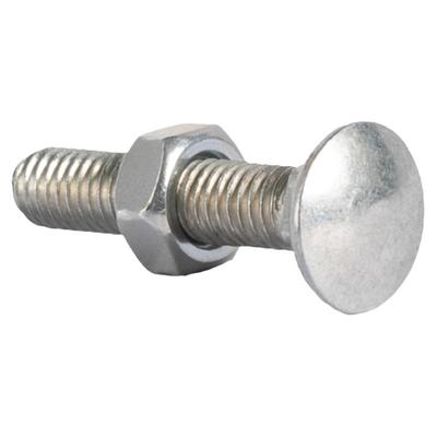 4.8级镀锌马车螺丝钉螺母套装二组合螺栓半圆头方颈4M5M6M8M10M12