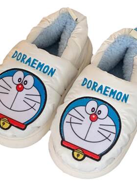 卡通可爱哆啦A梦叮当猫棉拖鞋