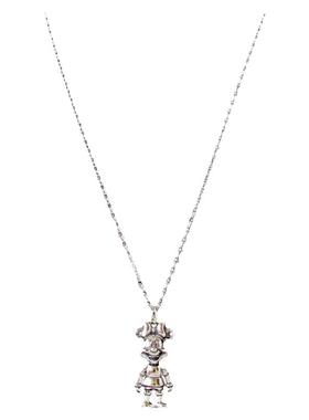 米老鼠高级小动物纯银情侣长项链