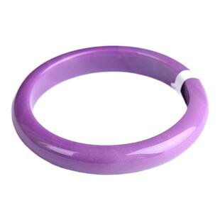 包邮 珍藏级天然紫云母手镯56-60满色满肉平安镯子美人镯女款现货