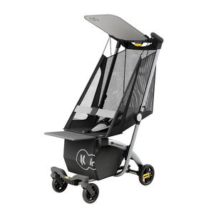 kk口袋可坐可躺婴儿车2026新款布袋车可登机一键收车宝宝遛娃神器