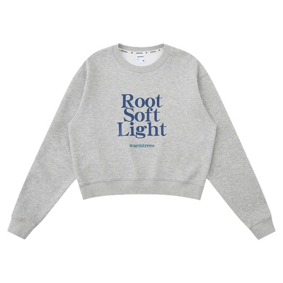 warmtrees25冬季新款Root Soft Light智能导湿女生短款圆领卫衣