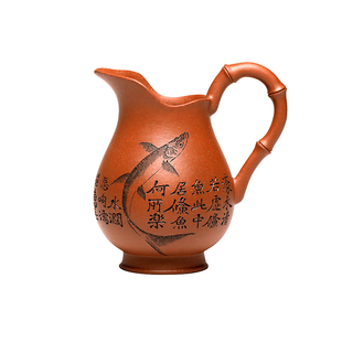 精品 宜兴紫砂公道杯名家冯伟大号茶水功道公平原矿降坡泥 分茶器