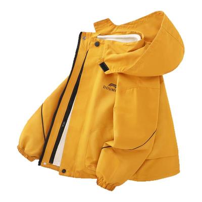 男童户外三合一冲锋衣秋冬加绒