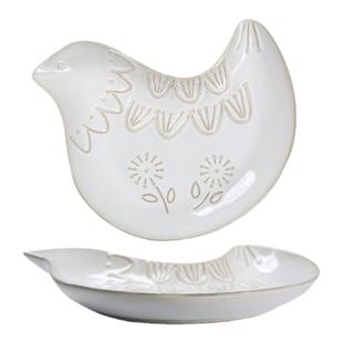巴洛克复古餐盘动物甜品盘浮雕冷餐盘家用零食盘西餐盘欧式陶瓷盘